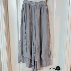 ellazhu Women's Loose Fit Wide Leg Pants with Side Pockets